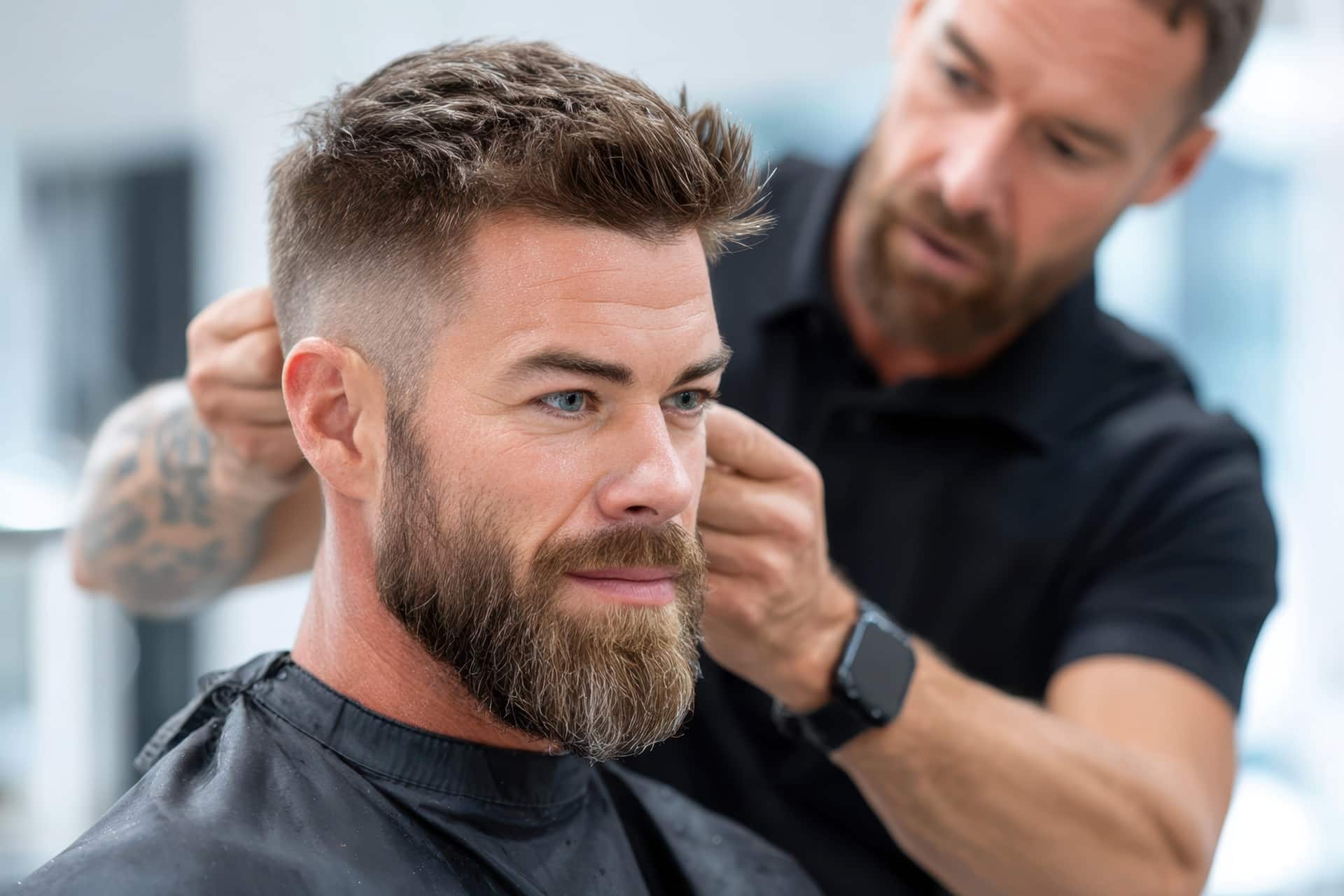 Maennlicher Haarschnitt beim Barber | Laser Haarentfernung Essen

