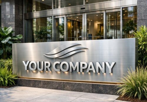 Effektive Firmenwerbung beginnt am Eingang: Die Kraft personalisierter Firmenschilder