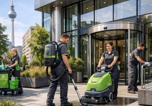 Moderne Gebäudereingung für Gewerbeimmobilien in Berlin